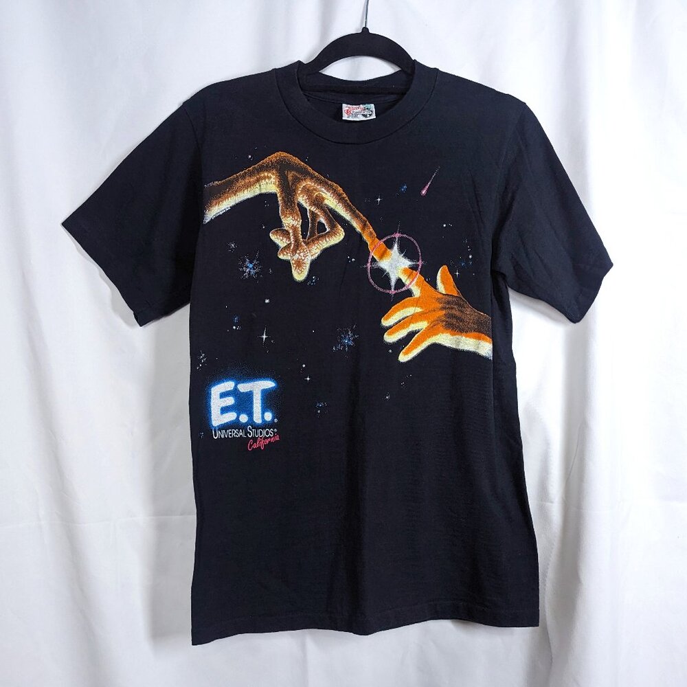Vintage Rare ET Universal Studios California T-shirt 100% Cotton Tee Size Medium